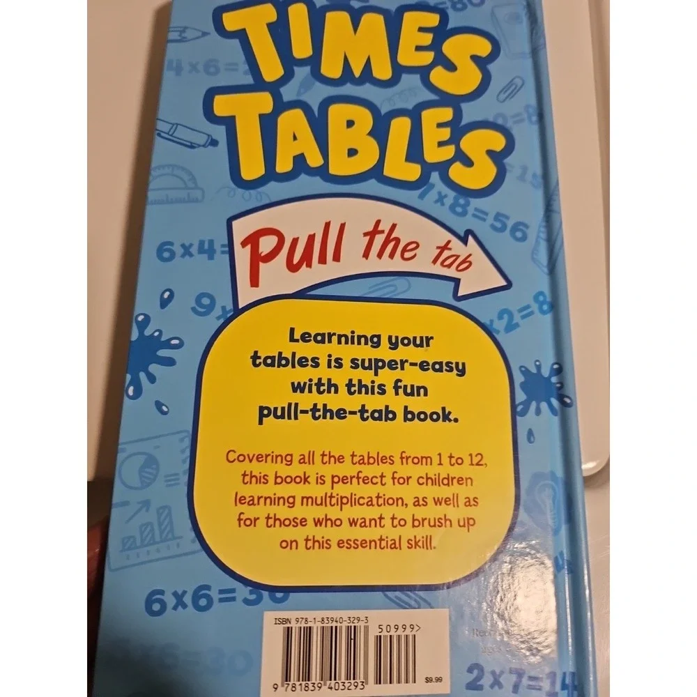 Times Tables Pull the‎ Tab by Arcturus Publishing Limited (2020, Hardcover)
